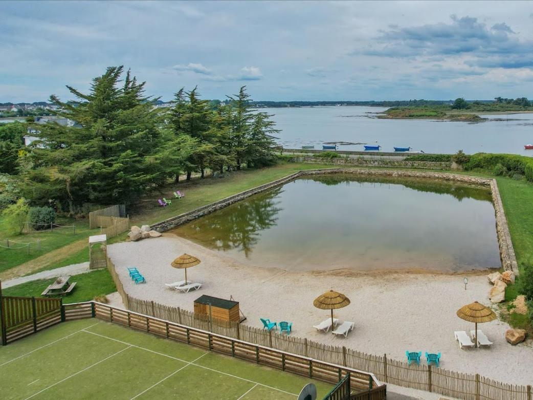 Camping Paradis Le Moulin Des Oies Belz ภายนอก รูปภาพ